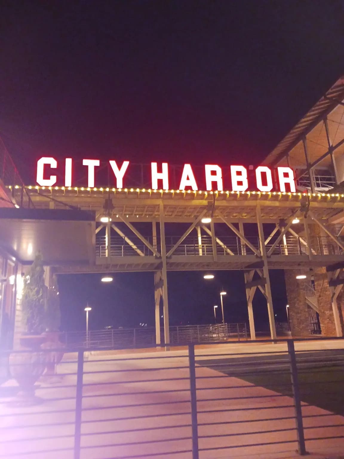 City Harbor entrance sign in Guntersville